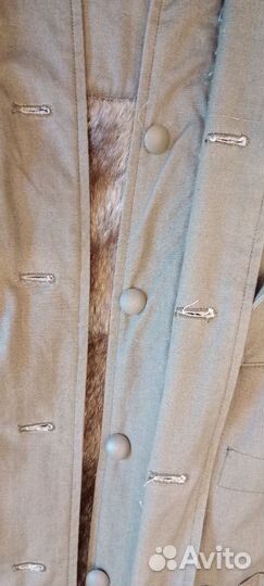 Зимняя парка сс с искусственным мехом кролика,р. S