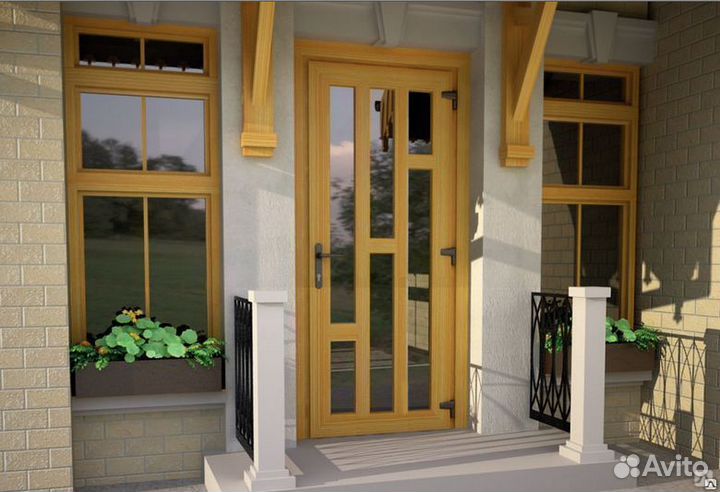 Пластиковые двери входные