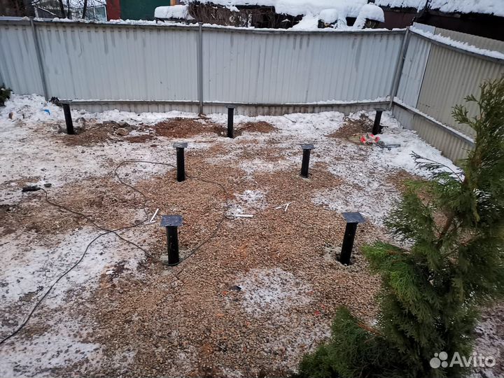 Установка винтовых свай