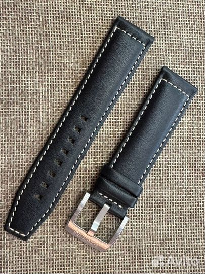 Ремешок Longines 21-20 мм кожа чёрная