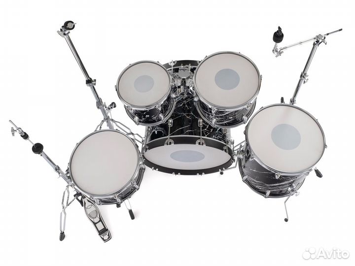 Барабанная установка, Черный мрамор, LDrums