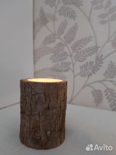 Подсвечник деревянный, сосна