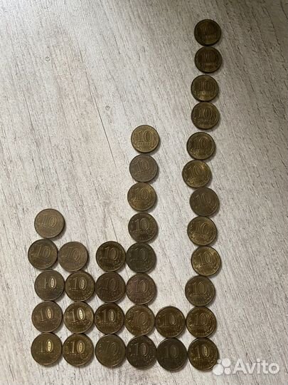 Юбилейные монеты 10 рублей