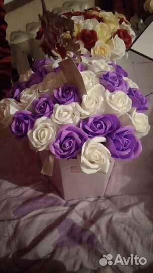 Букет цветы из мыла