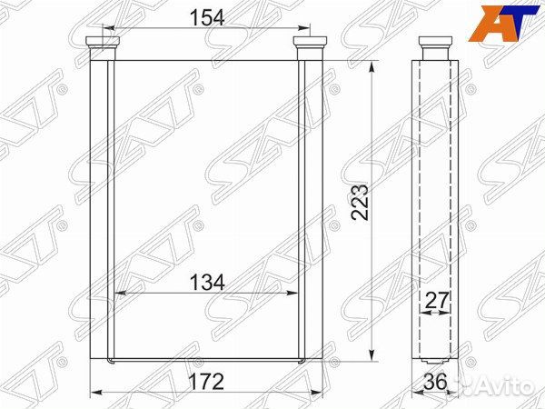 Радиатор отопителя салона toyota yaris