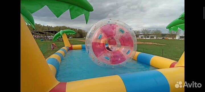 Детский надувной бассейн бу, роллер, лодочки