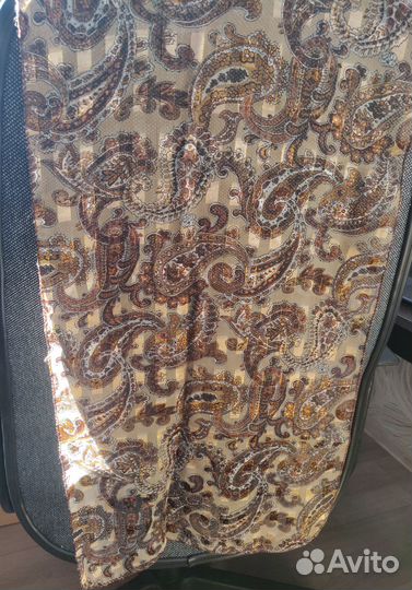 Шарф коричневый