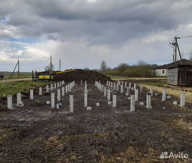 Монтаж жб свай