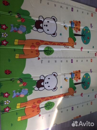 Складной детский термо коврик для ползания