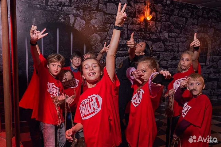 Проведение детских праздников в квесте Форт Боярд