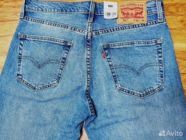 Летние Джинсы levis 511 slim оригинал