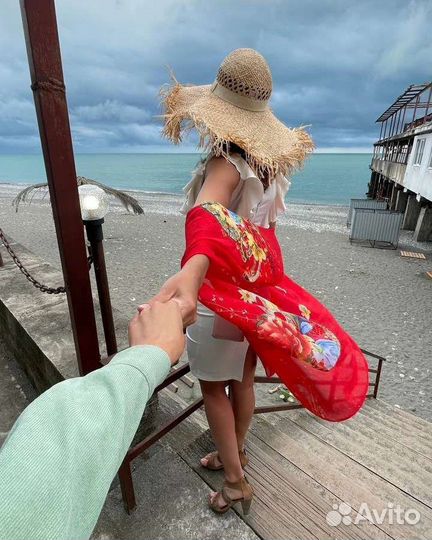 Шляпа из натуральной соломы