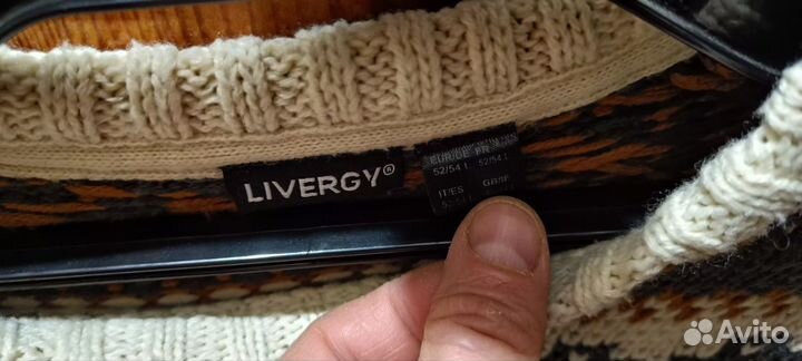 Джемпер мужской с орнаментом, размер L