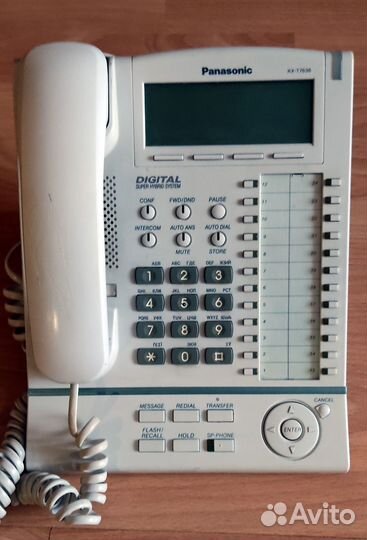 Системный телефон Panasonic KX-T7633, белый