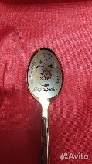 Маргарита ложка Чайная с именем надписью Магазин