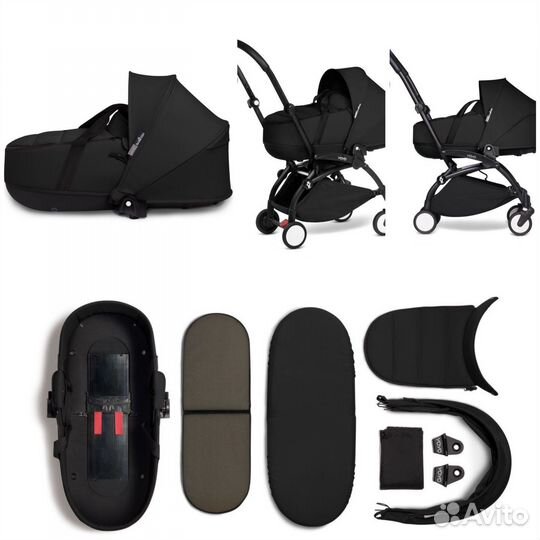 NEW Коляска Babyzen Yoyo 2 Каркасная Люлька Черная