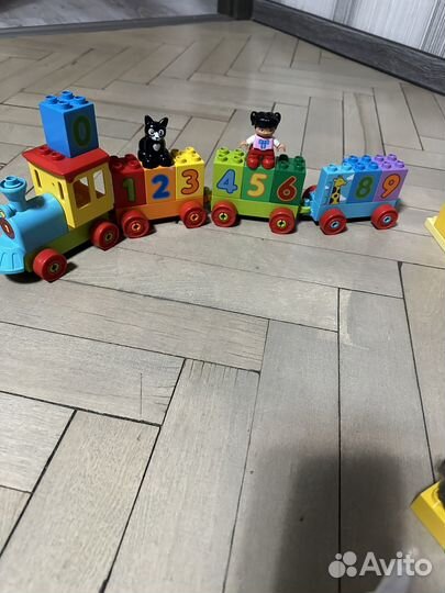 Лего дупло 4 набора + пластина дупло