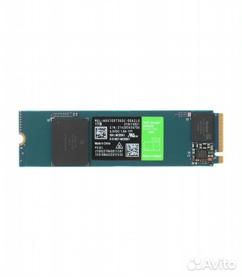 1 тб SSD M.2 накопитель WD Green SN350 (WDS100T3G0