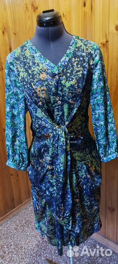Платье пестрое 44-46р