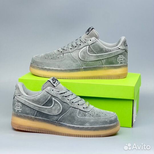 Замшевые Nike Air Force 1 Grey