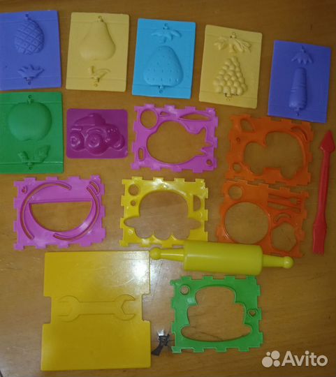 Формочки Зоопарк набор для лепки Play Doh и другие