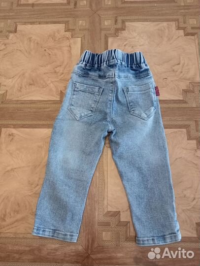 Джинсы для девочки 80-86