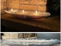 Свечи в подсвечниках из муранского стекла