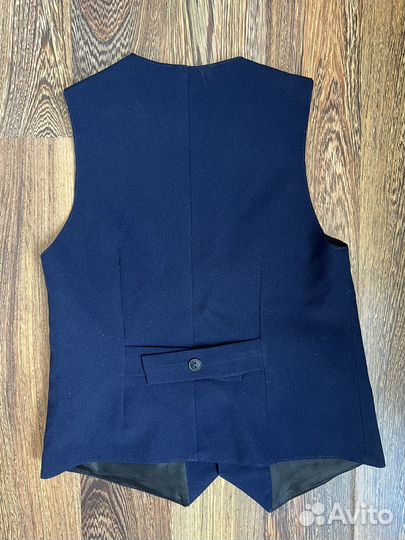 Школьный костюм для мальчика синий + туфли