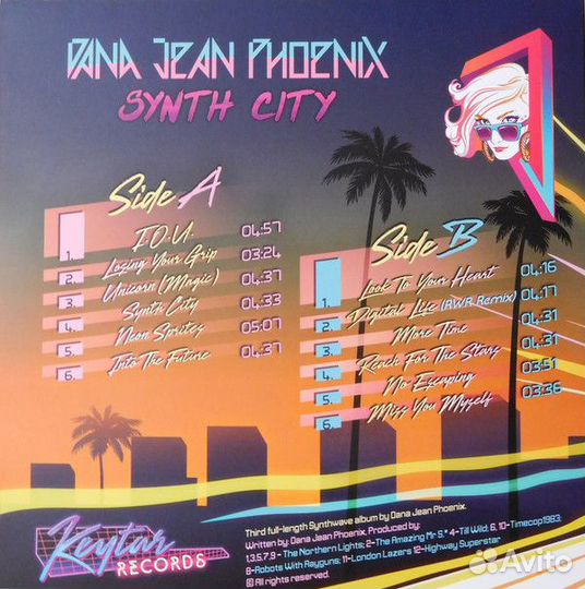 Dana Jean Phoenix - Synth City (LP)