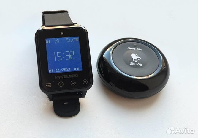 Премиальные кнопка вызова официанта и часы