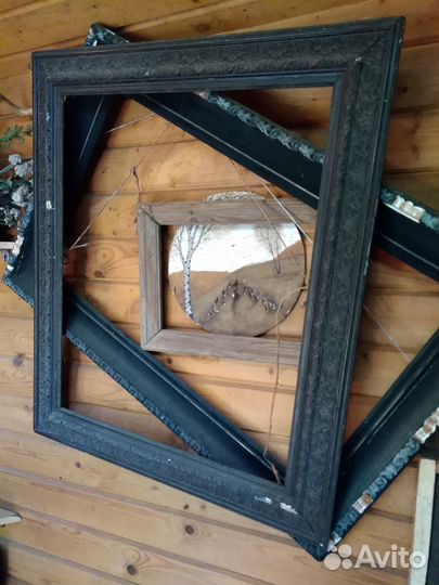 Старинные рамки для картин для реставрации.2шт