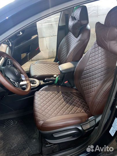 Авточехлы из экокожи для hyundai solaris