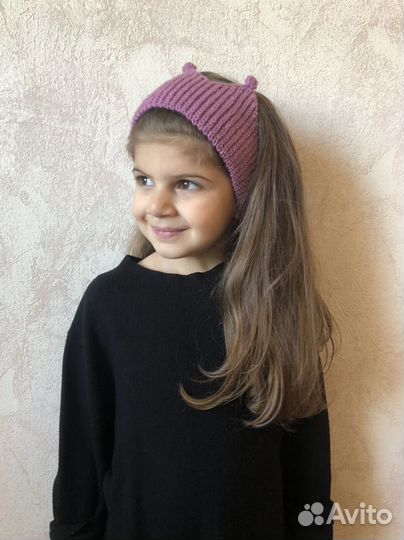 Вязанная повязка на голову