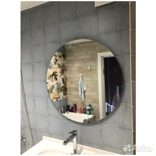 Зеркало в ванную круглое d800mm