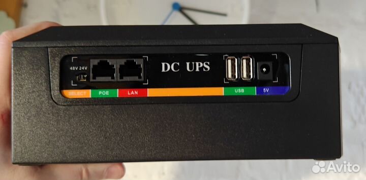 Ибп 60W для роутера - 5,9,12В, POE 24-48В 17600mAh