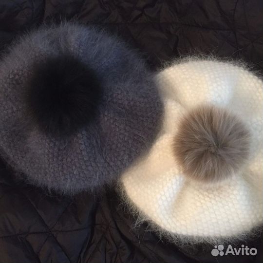 Берет из пуха норки