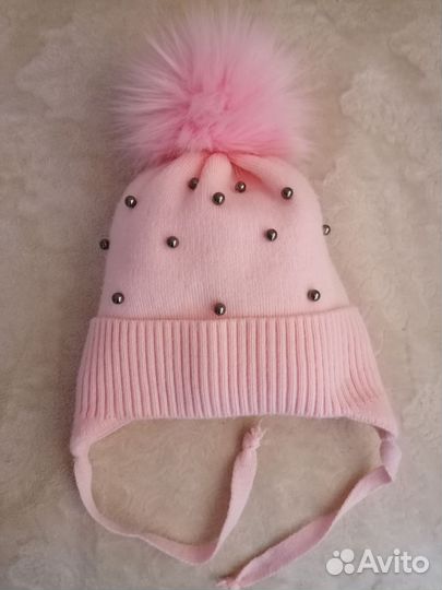 Шапка зимняя для девочки 50 52