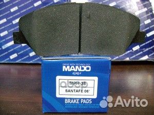 MPH38 колодки дисковые передние Hyundai SantaF