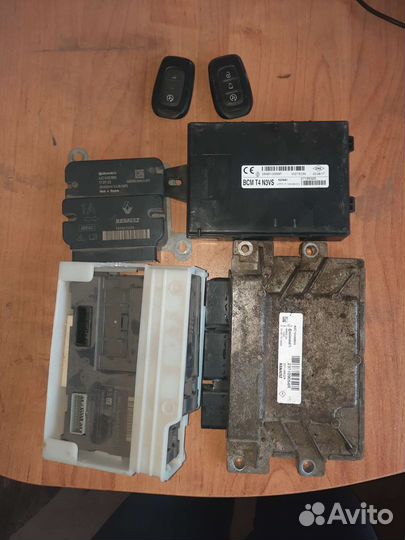 Комплект эбу renault logan 2