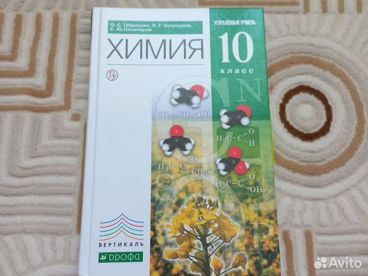Профильный учебник по химии 10 класс.О.С.Габриелян