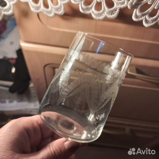 Винтажные фужеры Чехия,Гусь-Хрустальный