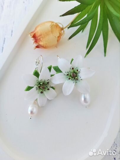 Серебряные серьги ручной работы