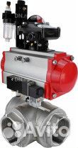 Кран шаровой DN.ru BV3232P(4pc) -SP-3WL-T-ISO-H Ду40 Ру63 стандартнопроходной трехходовой L-тип, нер