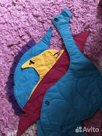 Динозавры тканевые украшение в детскую