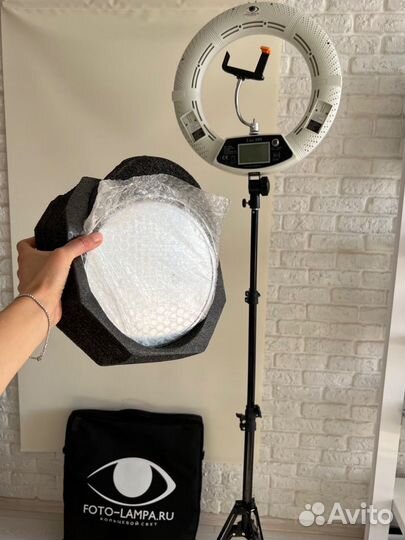 Кольцевая лампа Lux480 новая с пультом