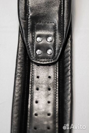 Кожаный ремень для гитары ручной работы