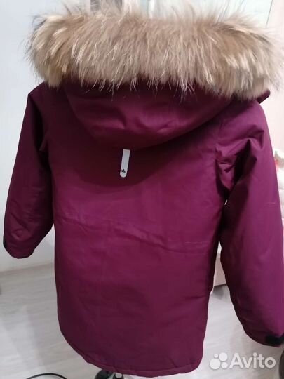 Пуховик для девочки 140