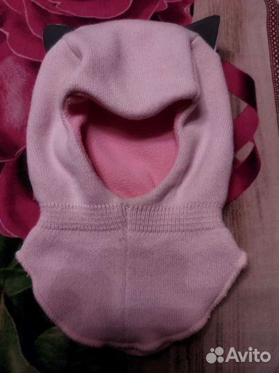 Шапка шлем для девочки 48 50