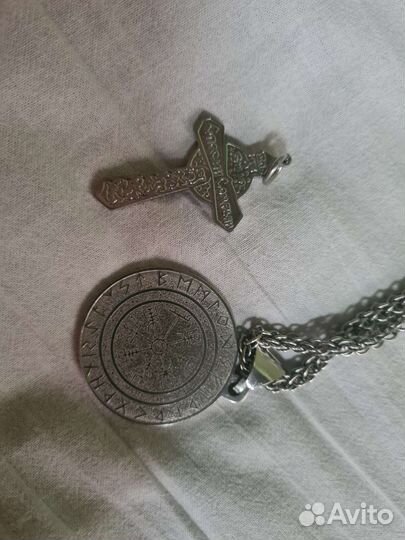 Оберег, кольцо, крестик, цепочка