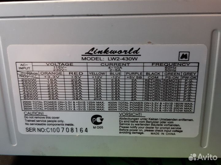 Блок питания 430w